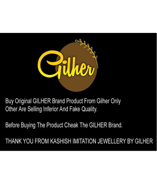 Gilher Fancy Traditional Real look Jadau Bracelet With Adjustable Size For Women And Girl - None