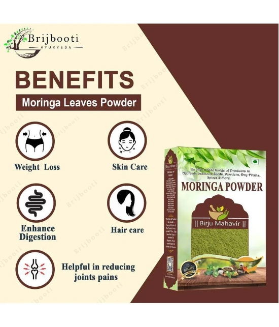 BrijBooti Moringa Powder - 400 Gm | Moringa for Immunity, Digestion & Energy | Drumstick Leaf Powder