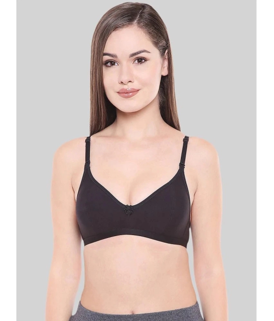 Bodycare Black Cotton Blend Non Padded Womens Everyday Bra ( Pack of 1 ) - None