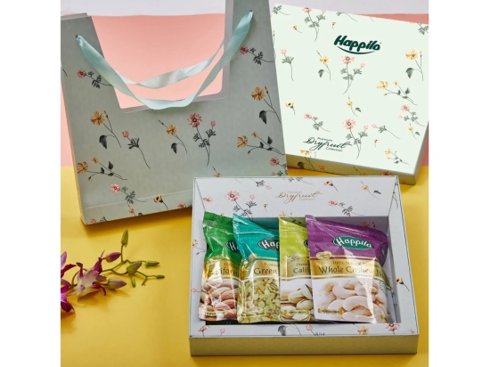 Happilo Celebration Dry Fruit Gift Box Lily 600g