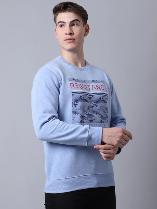 Rodamo Men Blue Printed Sweatshirt