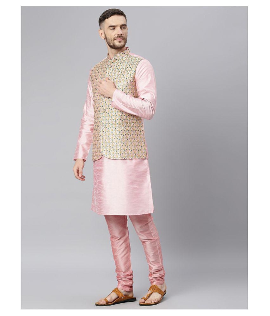 Hangup Pink Polyester Kurta Pyjama Set Pack of 3 - None