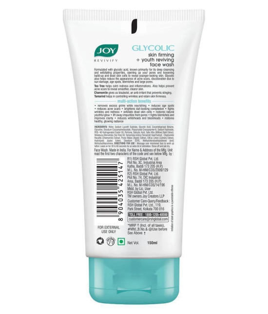 Joy Revivify Glycolic Face Wash 150 ml