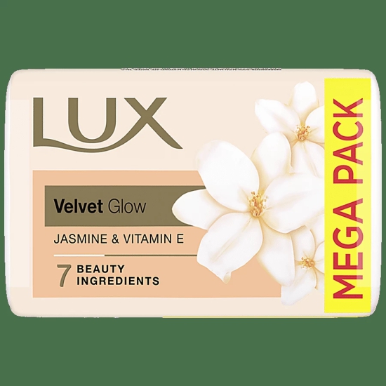 Lux Jasmine & Vitamin E Soap Bar, For Soft Glowing Skin With 7 Beauty Ingredients, 100 G (Pack Of 4)