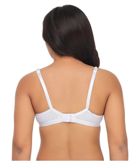 TCG Cotton Bralette - White - 34