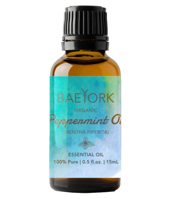 Baeyork Organic Peppermint Essential Oil 15 mL