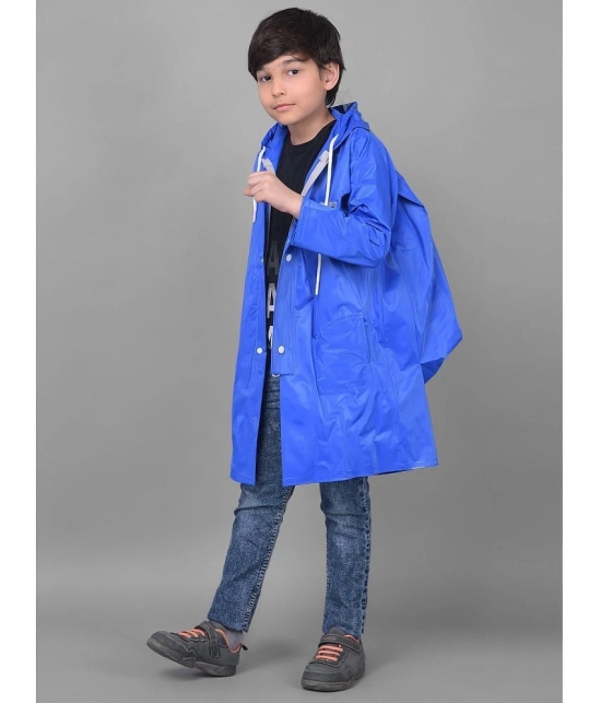 Dollar Rainguard Kids PVC Full Sleeve Solid Raincoat With Adjustable Hood and Pocket - None