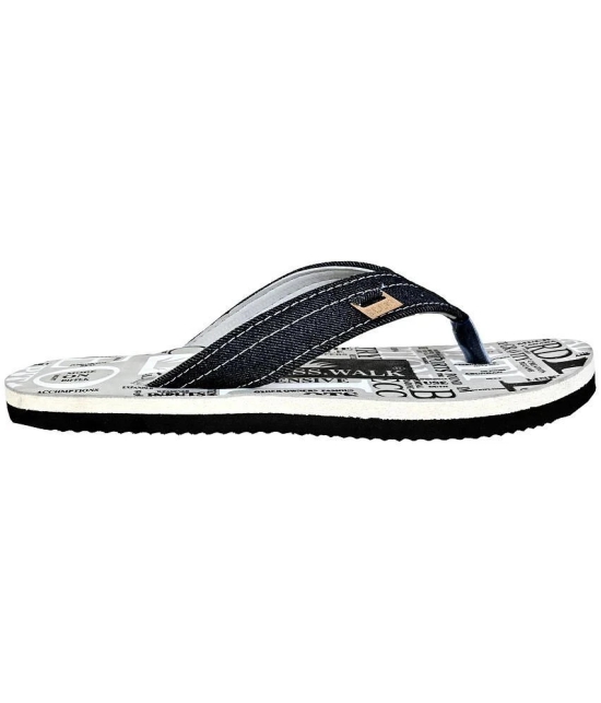 GRASS WALK - Grey Mens Thong Flip Flop - None