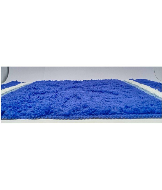 Abhikram Blue Single Door Mat - ( 60 X 40 ) - Blue