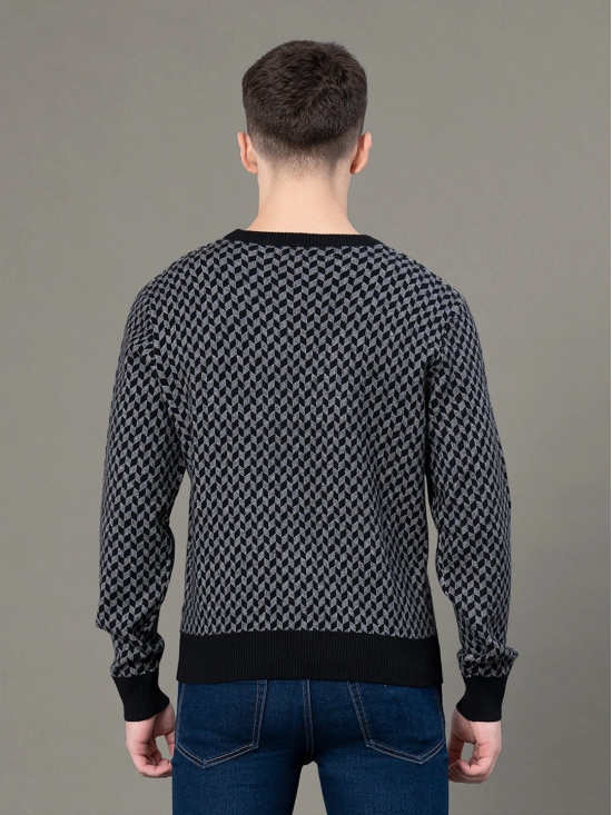 RedTape Round Neck Pattern Sweater for Men | Ultimate Comfort