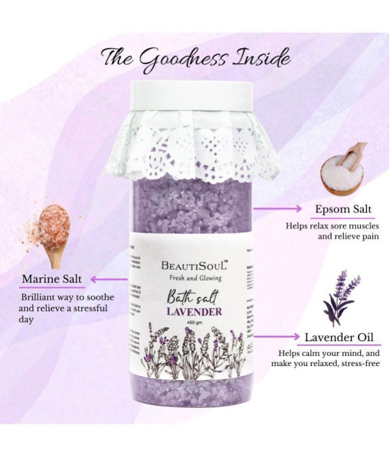 Beautisoul Bath Salt Crystal Bath/foot Soak 1350 g Pack of 3