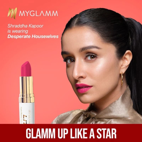 MyGlamm Combo of 2 LIT Satin Matte Lipstick | Long Lasting, 3D, Smooth Lipsticks