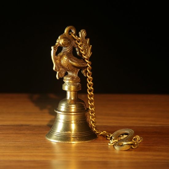 Brass Handcrafted Mayura Bell | Peacock Bell-