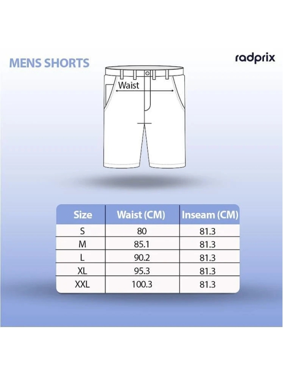 Radprix Brown Cotton Mens Shorts ( Pack of 1 ) - None