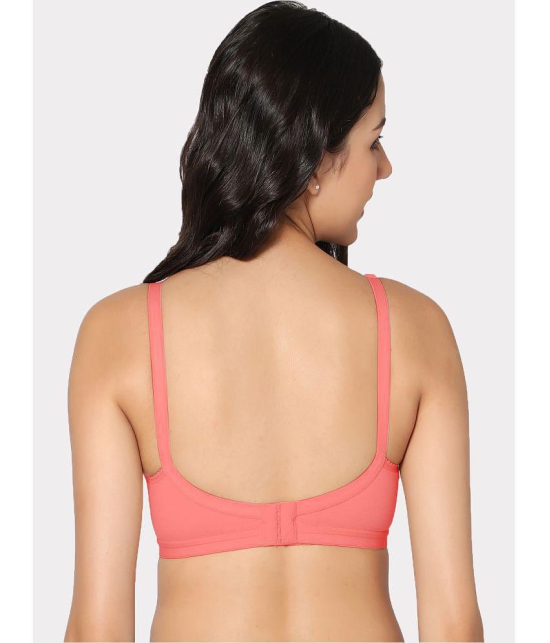 IN CARE LINGERIE - Red Cotton Non Padded Women''s T-Shirt Bra ( Pack of 1 ) - None