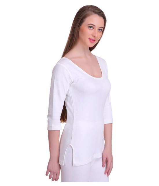 TT Cotton Blend Topwear - White - S