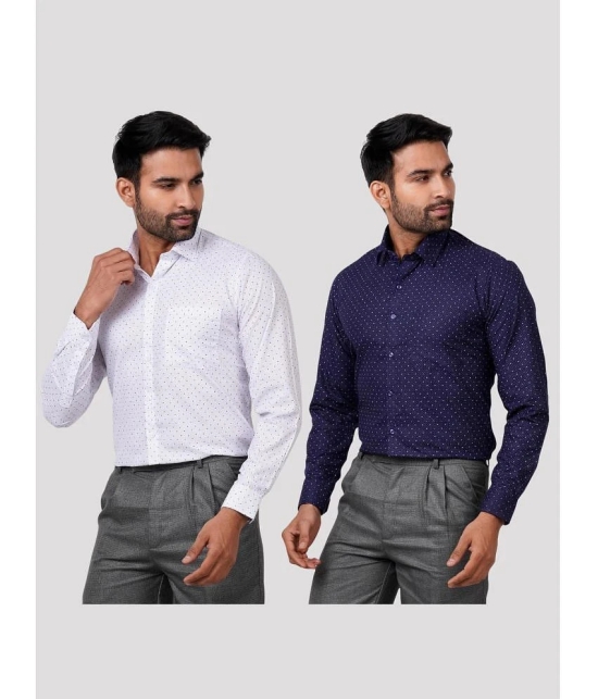 Maharaja - Multi Polyester Slim Fit Mens Casual Shirt ( Pack of 2 ) - None