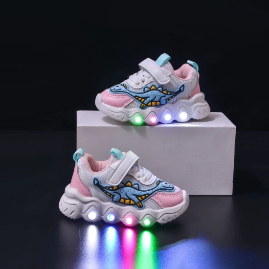 Dino Kids Shoes with Lights-Blue / 2.5-3years/23