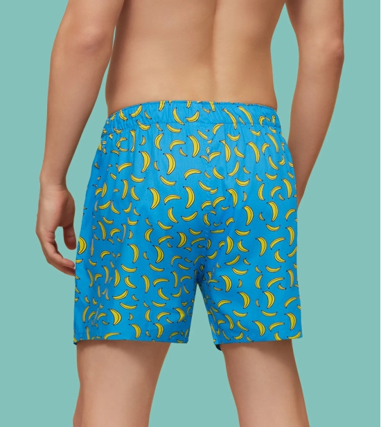 Remix Cotton Boxers Banana Blue L