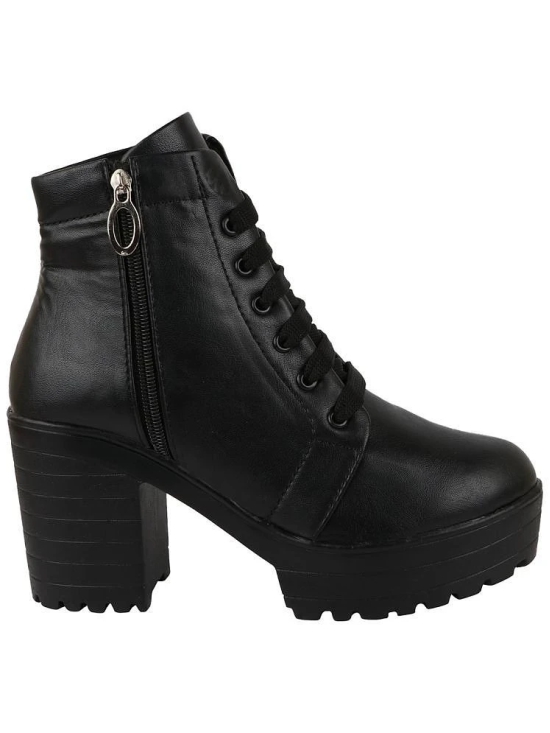 Shoetopia Black Womens Ankle Length Boots - None