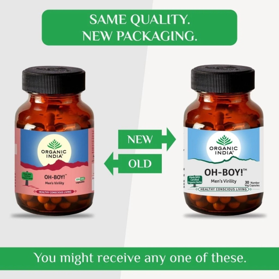 Organic India OH-Boy 30 Capsules Bottle