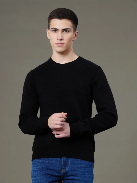 RedTape Round Neck Solid Sweater for Men | Essential Comfort for Every Day