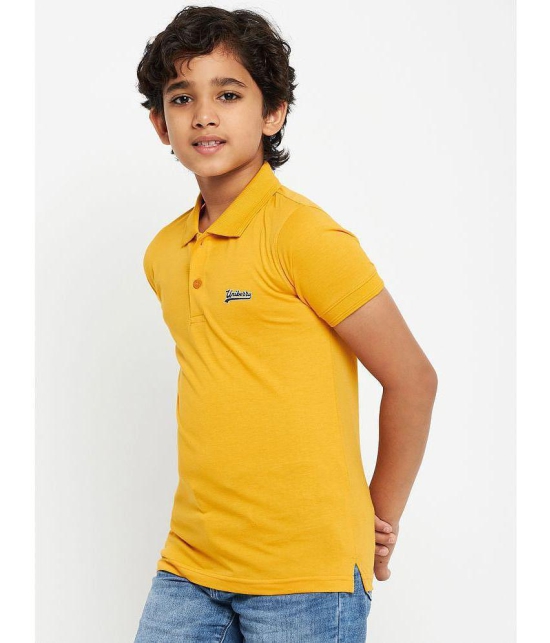 UNIBERRY Black Cotton Blend Boy's Polo T-Shirt ( Pack of 2 ) - None