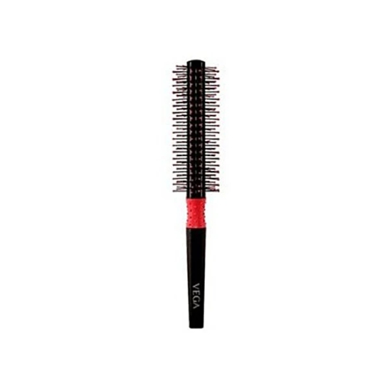 Vega R2-Rbb Round Brush - Black & Red / Colour May Vary, 1 Pc