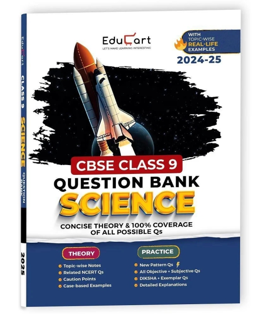 Educart CBSE Question Bank Class 9 Science 2024-25 (For 2025 Board Exams)