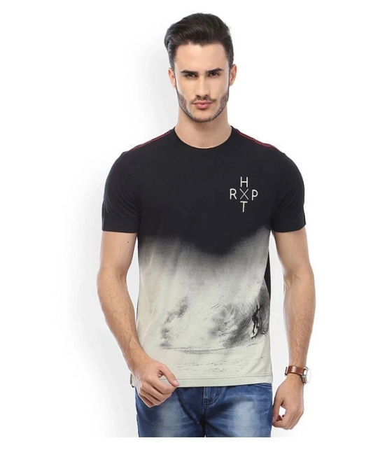 Huetrap - Black Cotton Regular Fit Mens T-Shirt ( Pack of 1 ) - 2XL