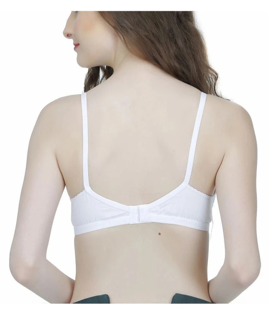 Elina Pack of 2 Cotton Non Padded Womens T-Shirt Bra ( White ) - 38B