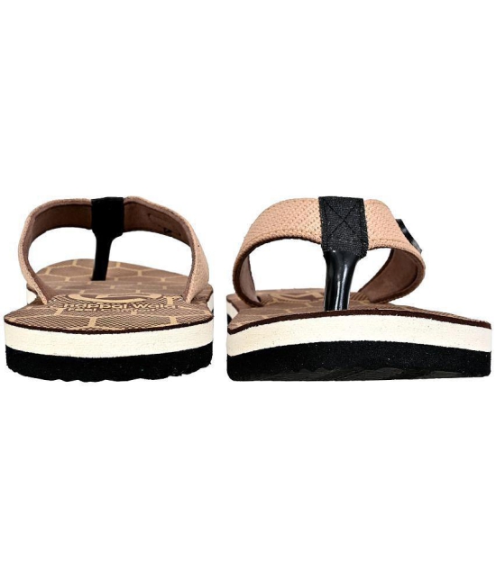 Altek - Brown Mens Thong Flip Flop - None