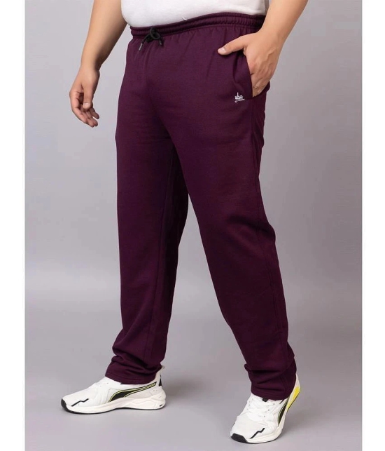 YHA Rough Red Fleece Mens Trackpants ( Pack of 1 ) - None