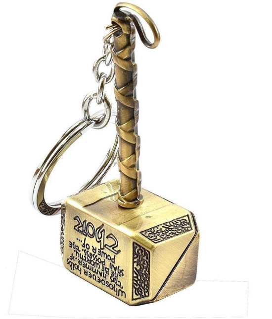 Metal Thor Hammer Keychain