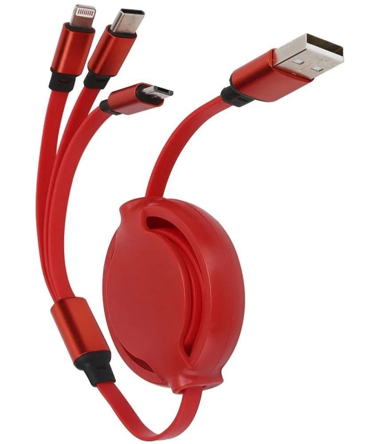 Red 3A Multi Pin Cable 1.2 Meter - Red