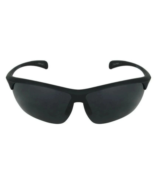 Laurels - Black Wrap Around Sunglasses ( Lsm-Gable-020202 ) - Medium