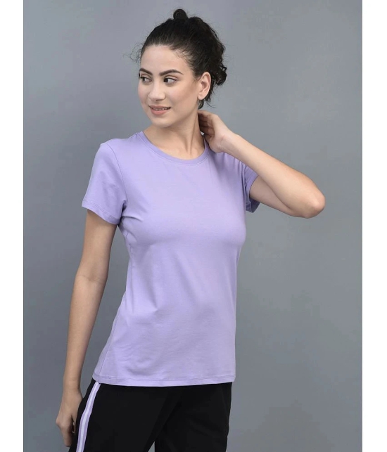 Dollar Purple Cotton Blend Regular Fit Womens T-Shirt ( Pack of 1 ) - None