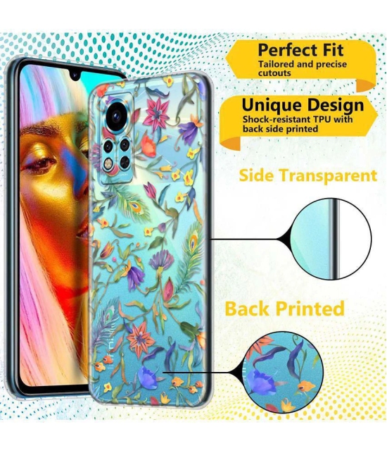 NBOX - Multicolor Silicon Printed Back Cover Compatible For infinix Note 12 i ( Pack of 1 )