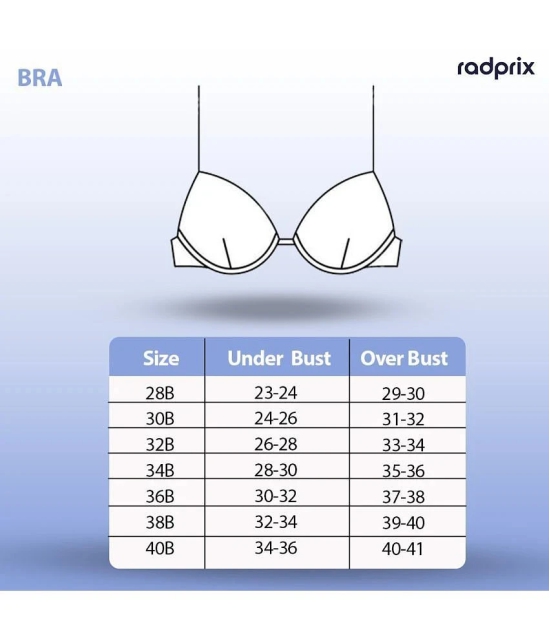 Radprix Pack of 1 Cotton Lightly Padded Womens Everyday Bra ( Black ) WWUKB401273 - None