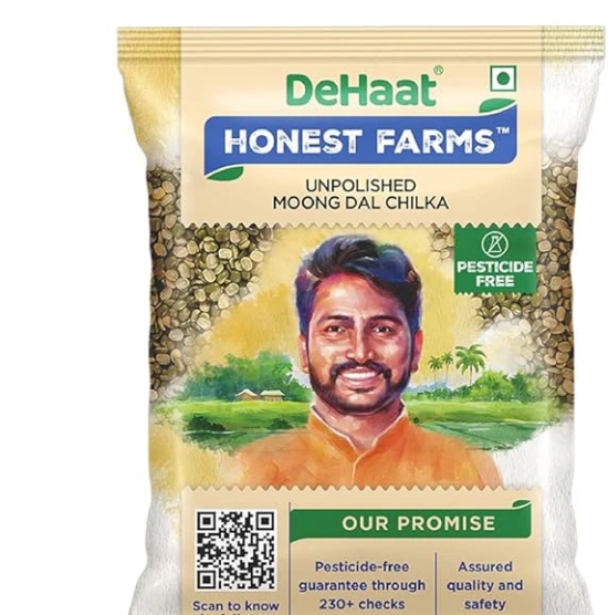 Dehaat Honest Farms Dehaat Unplshd Moong Dal Chilka  500 Gm, 1 Pc