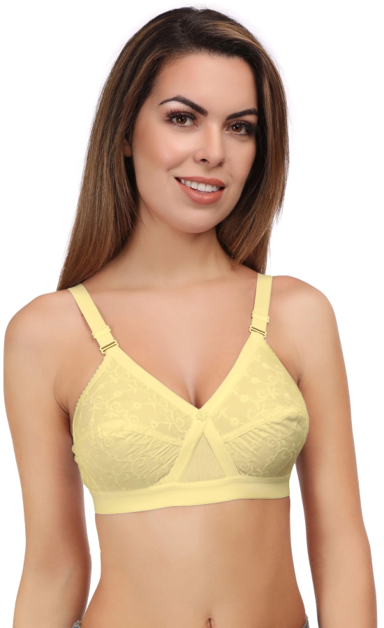 Eves Beauty Women Full Coverage Bra-40D / Skin / Cotton Blend