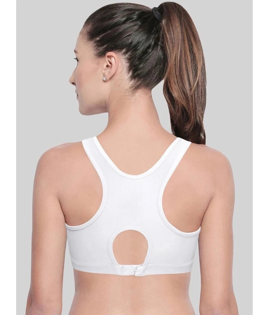 Bodycare White Cotton Blend Non Padded Womens Racerback bra ( Pack of 1 ) - None