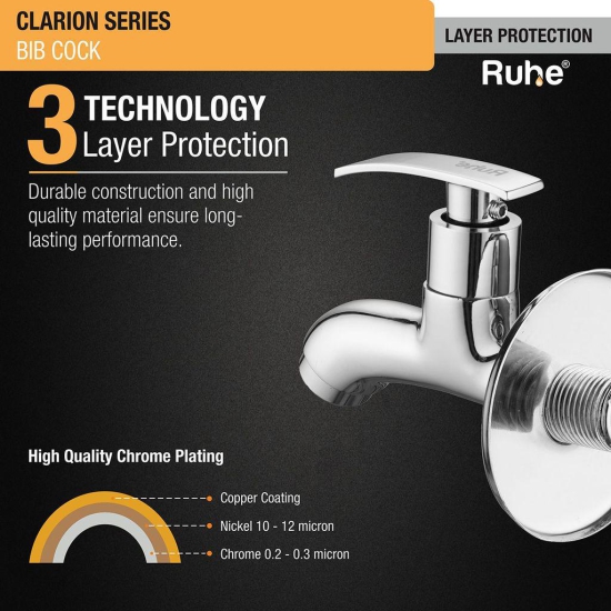 Clarion Bib Tap Brass Faucet- by Ruhe®