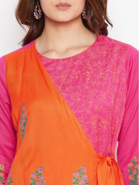 Women Pink Ethnic Motifs Printed Kurta