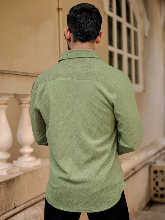 Bubble Green Full Sleeve Shirt-XL / Green