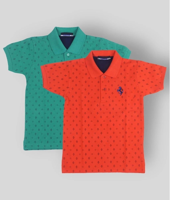 NEUVIN - Multicolor Cotton Boys Polo T-Shirt ( Pack of 2 ) - None