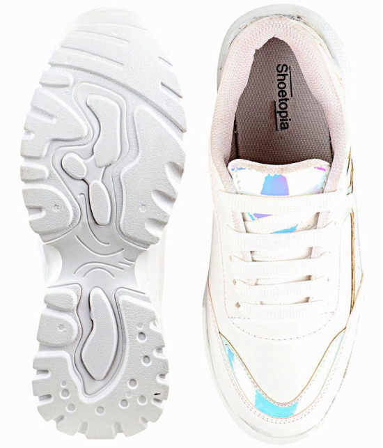 Shoetopia White Casual Shoes - None