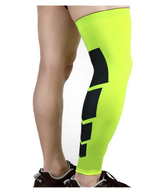 Quada Leg Sleeves for Men, Women - Full Length Stretch Long Sleeve with Knee Support - M