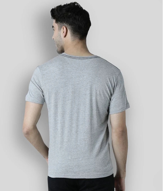 Huetrap - Grey Cotton Regular Fit Mens T-Shirt ( Pack of 1 ) - None