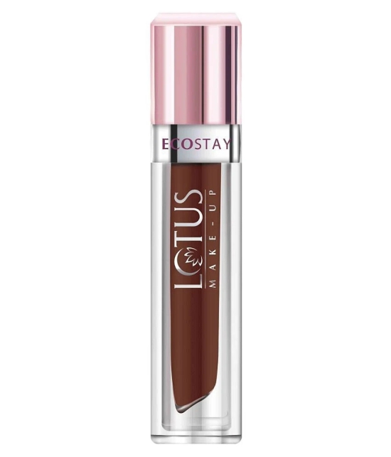 Lotus Make, Up Ecostay Matte Lip Lacquer Rustic Brown